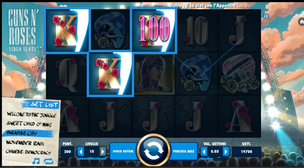 guns'n'roses slot machine recensione
